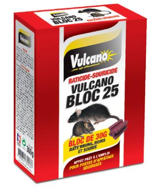 VULCANO BLOCS RATICIDES HYDROFUGES 240 GRS